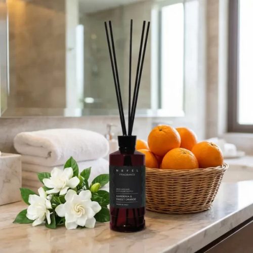 Nefél Pálcikás illatosító - Gardénia és édes narancs 480ml