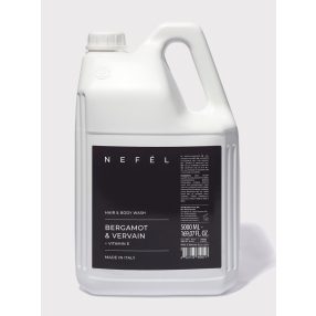   Nefél Sampon és tusfürdő utántöltő - Bergamott és verbéna illatú - 5L
