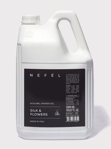 Nefél Tusfürdő utántöltő - Selyem és virágok illatú - 5L