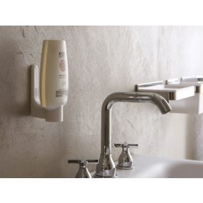 Fali tartó 300 ml-es Contatto flakonhoz - fehér színű