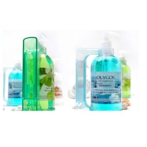 Fali tartó 500 ml-es flakonhoz - áttetsző