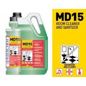   MD15 szobai és szaniter tisztítószer 1 liter szuperkoncentrátum