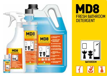 MD8 friss fürdőszobai tisztítószer 40ml
