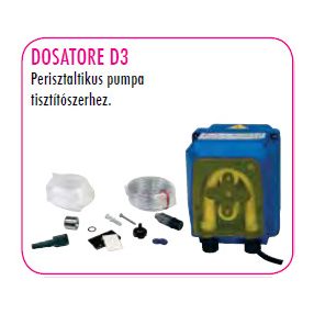 Perisztaltikus pumpa tisztítószerekhez