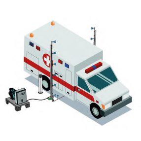   Idrobase Ida3 fotocellás, tartályos jármű fertőtlenítő kapu 