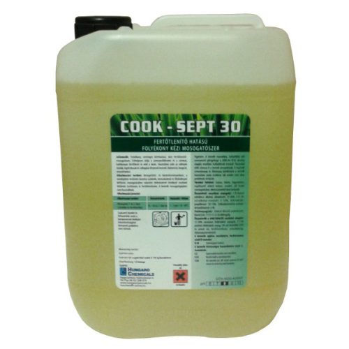 Cook-Sept 30 fertőtlenítő hatású folyékony kézi mosogatószer koncentrátum