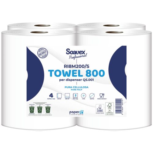 Soavex 800 Paperdi Tekercses kéztörlő 2 réteg